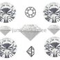 pp32 Crystal Clear Swarovski 1028 Chaton Pointed Back Rhinestones 144 pieces 4mm