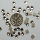 SQUARE Crystal Clear Swarovski Flatback 2400 Rhinestones 144 pieces 4mm