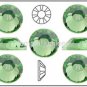 PERIDOT Green Swarovski Crystal 2028 Flatback Rhinestones 144 pieces 3.5mm 14ss