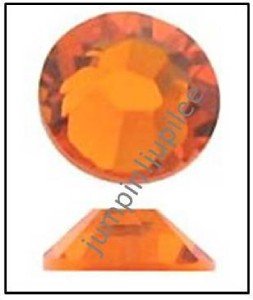 SUN Orange Swarovski Crystal Flatback 2028 Rhinestones 144 pieces 1.8mm 5ss