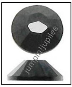 COSMO JET BLACK Swarovski Crystal Flatback 2028 Rhinestones 144 pieces 2.5mm 9ss