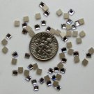 SQUARE Crystal Clear Swarovski Flatback 2400 Rhinestones 12 pieces 3mm
