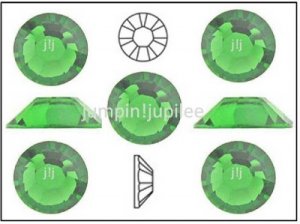 FERN GREEN Swarovski Crystal Flatback 2028 Rhinestones 144 pieces 3mm 12ss