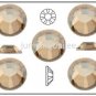 CRYSTAL GOLDEN SHADOW Swarovski 2028 Flatback Rhinestones 12 pieces 5mm 20ss