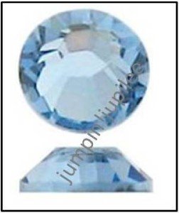 LIGHT SAPPHIRE Blue Swarovski Crystal Flatback 2028 Rhinestones 144 pc 2mm 7ss