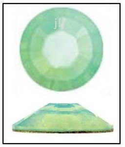 CHRYSOLITE OPAL Swarovski 2058 Flatback Crystals Rhinestones 144 pieces 2mm 7ss