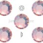 LIGHT ROSE AB Pink Swarovski 2028 Crystal Rhinestones Flatback 12 pcs 5mm 20ss