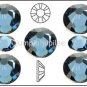 DENIM BLUE Swarovski Crystal New Color 2058 Flatback Rhinestones 36 pcs 5mm 20ss