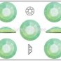 CHRYSOLITE OPAL Swarovski 2058 Flatback Rhinestone 12ss