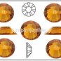 TOPAZ Gold Orange Swarovski Flatback 2028 Crystal Rhinestones 12 pieces 5mm 20ss