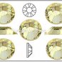 JONQUIL Yellow Swarovski Crystal Flatback 2028 Rhinestones 12 pieces 8.5mm 40ss