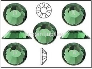 ERINITE Green Swarovski NEW 2058 Crystal Flatback Rhinestones 144 pcs 4mm 16ss