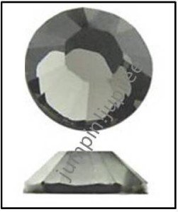 BLACK DIAMOND Gray Swarovski Flatback Crystal 2028 Rhinestones 72 pcs 5mm 20ss