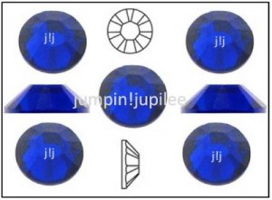 COBALT BLUE Swarovski Crystal NEW 2058 Flatback Rhinestones 36 pieces 5mm 20ss