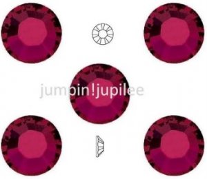 RUBY Swarovski Rhinestones 2028 Flatback 72 pc 5mm 20ss