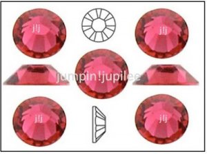 INDIAN PINK Swarovski Crystal 2058 Flatback Rhinestones 72 pieces 5mm 20ss