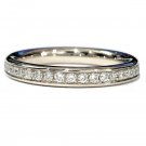 2.5mm Heavy 0.50 Carat Diamond Pave Set Full Eternity Ring