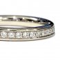 2.5mm Heavy 0.50 Carat Diamond Pave Set Full Eternity Ring