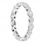 Platinum Marquise & Round Diamond Bezel Set Full Eternity Ring