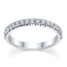 Round Diamond Micro Set Half Eternity Ring