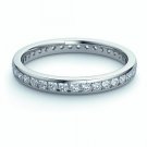 2.6mm 0.75Ct Round Diamond Full Eternity Ring Platinum