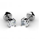 0.50 ct Diamond Stud Earrings Screw Back