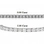 5.00 ct Round Diamond Tennis Bracelet Crafted in 18K White Gold