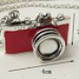 Retro red Camera charm necklace (with crystal stone lens),harry potter