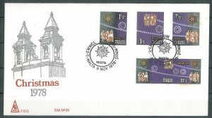 MALTA - 1978 CHRISTMAS FDC - J0094