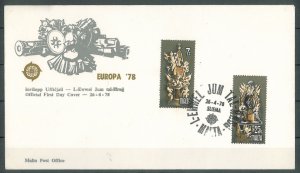 MALTA - 1978 EUROPA FDC - J0100