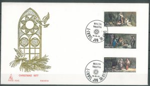 MALTA - 1977 CHRISTMAS FDC - J0102
