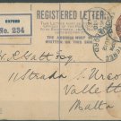 GREAT BRITAIN - 1912 REGISTERED LETTER - J0140