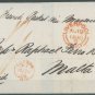 GREAT BRITAIN - 1858 LETTER TO MALTA - J0158