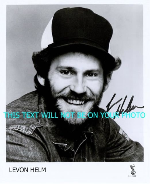 LEVON HELM THE BAND AUTOGRAPHED 8x10 RP PROMO PHOTO PUBLICITY PICTURE