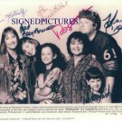 ROSEANNE CAST ALL 6 SIGNED AUTOGRAPHED 8X10 RP PHOTO ROSANNE BARR SARA GILBERT +