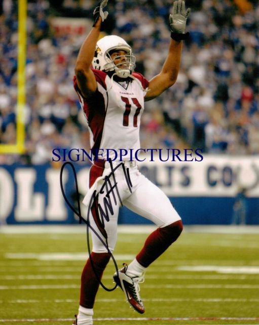LARRY FITZGERALD SIGNED AUTOGRAPH AUTOGRAPHED 8x10 RP PHOTO CARDINALS WR