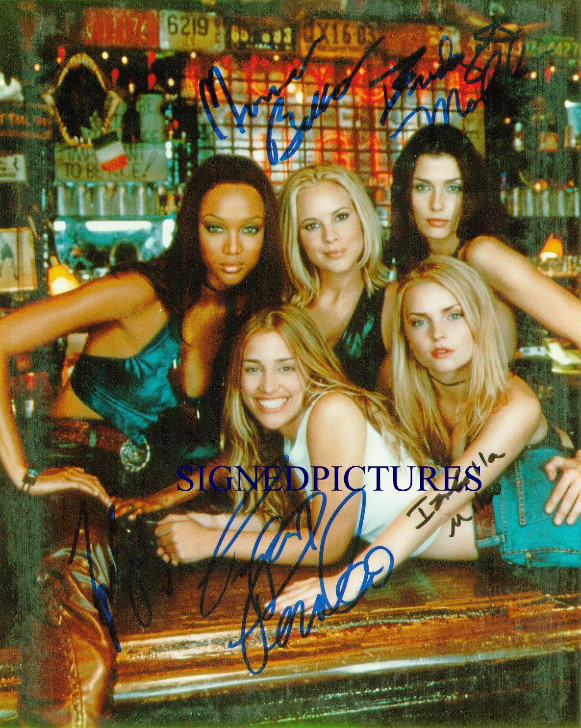 COYOTE UGLY FULL CAST SIGNED RP PHOTO PIPER PERABO