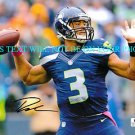 RUSSELL WILSON SIGNED AUTOGRAPHED AUTO 8x10 RP PHOTO SEATTLE SEAHAWKS QB