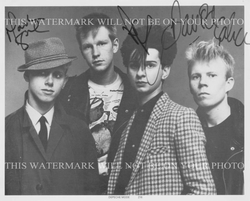 Band mode. Depeche Mode автограф купить