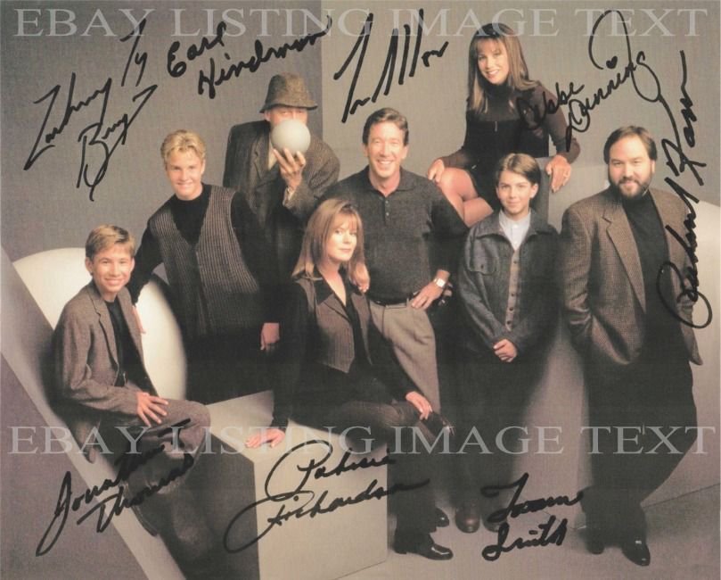 HOME IMPROVEMENT TOOL TIME FULL CAST AUTOGRAPHED 8x10 RP PHOTO