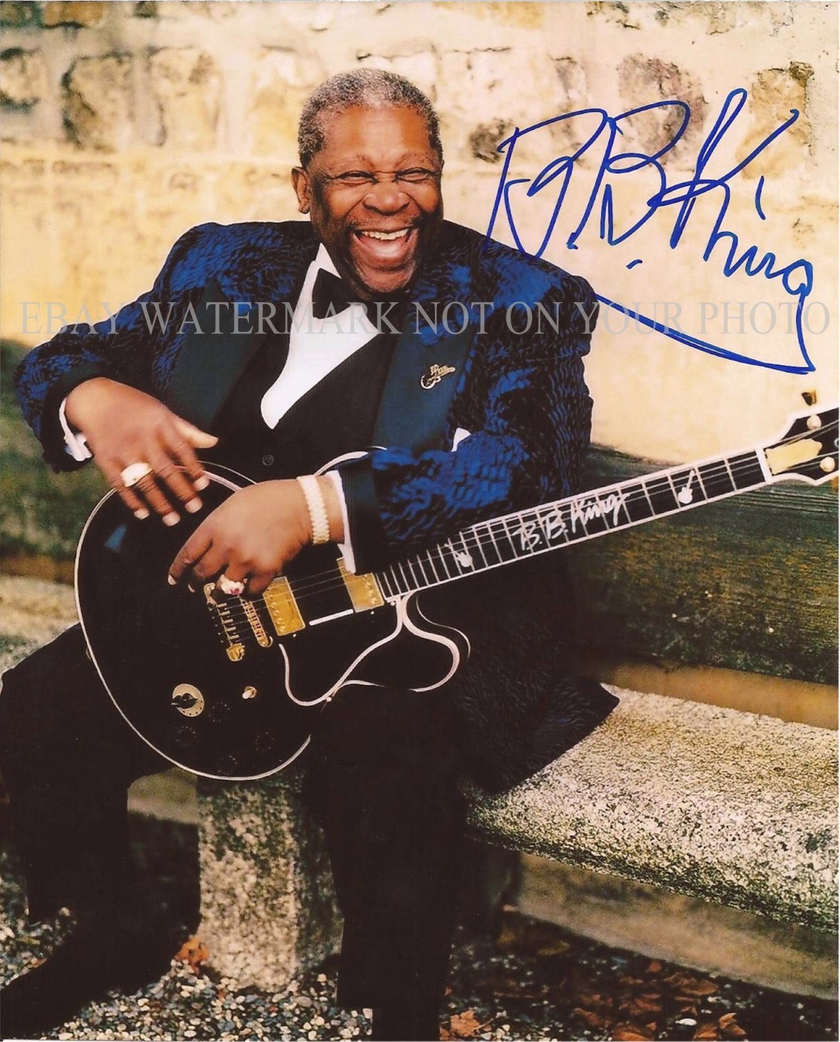 BB KING SIGNED AUTOGRAPHED 8X10 RP PHOTO BLUES LEGEND