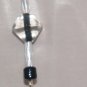 Black and Clear Beaded Dangle Earrings