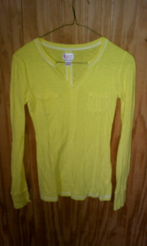 Mossimo Supply Co. Yellow Long Sleeve T-Shirt Size S