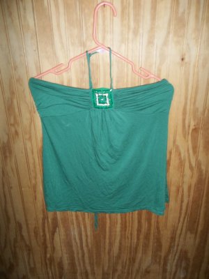 One Ladies Halter Top Green Size M