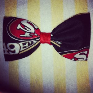 Fabric 49ers Bow