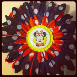 Minnie Poka Dot Flower