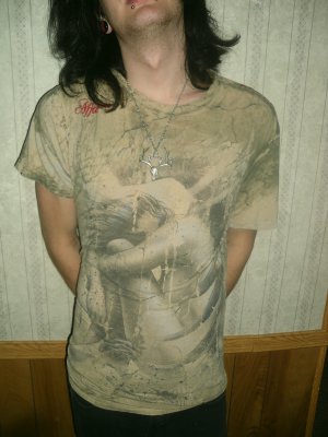LIMITED PRINT Afflicted Guys Tee; Large