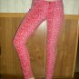 Tripp; Pink on Pink Leopard Print Skinny Jeans; Girls Size 7