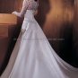 Vintage Strapless White Satin Wedding Dress Free Long Sleeves Jacket Bridal Ball Gown