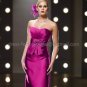 Strapless Blue Green Fuchsia Gold Black Satin Short Mother of the Bride Dress Evening Dress & Jacket